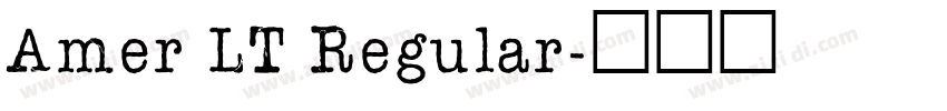 Amer LT Regular字体转换